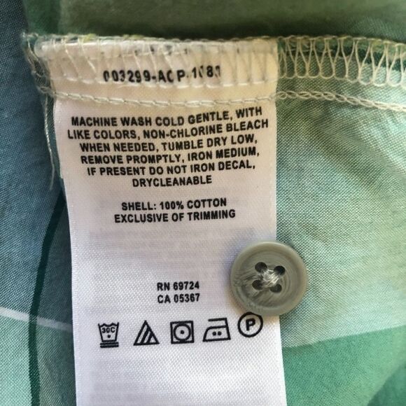 COLUMBIA SHIRT, SHORT Sleeve, Plaid Size S - Picture 4 of 6